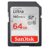 Cartão SDXC Sandisk Ultra UHS-I 64GB - 140MB/s