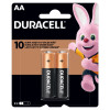 Pilha alcalina Duracell AA MN1500B2 cartela com 2 unidades