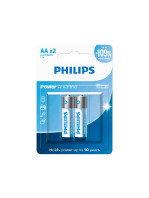 Pilha alcalina Philips AAA LR03P12S/59 - cartela com 2 unidades