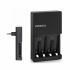 Carregador de pilhas Duracell com 4 pilhas AA 2500mAh (CEF14BR4)