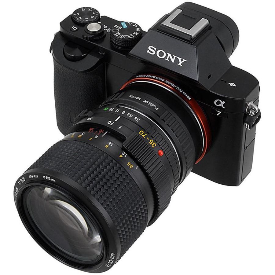 Anel Adaptador Fotodiox FOMDSNYE (Lente Minolta SR/MD/MC em câmera Sony E)