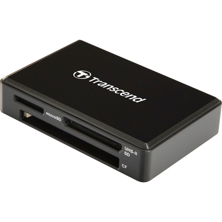 Leitor de cartão de memória SD, microSD e Compact Flash Transcend RDF9 USB 3.1