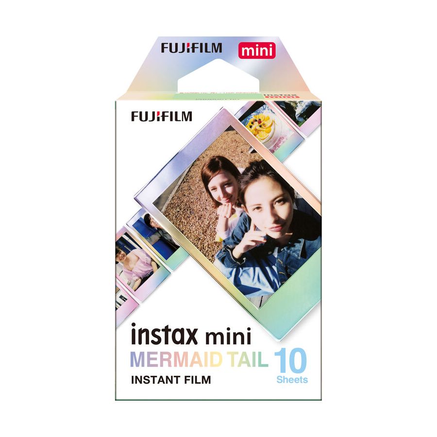 Kit câmera Instantânea Fujifilm instax mini 12 VERDE MENTA + bolsa + filme com 10 fotos mermaid tail