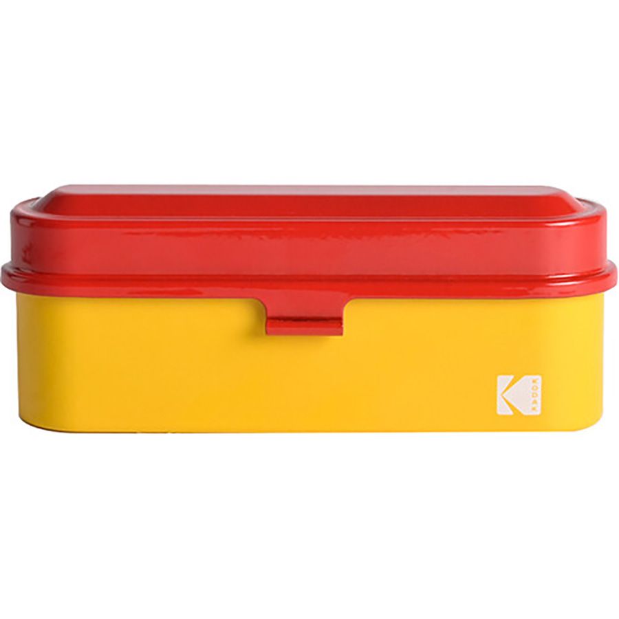Estojo de aço Kodak para 5 rolos de filme 35mm (AMARELO E VERMELHO)