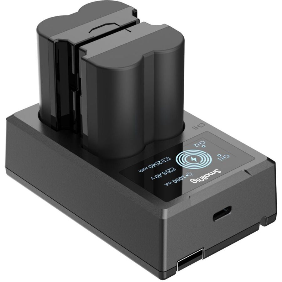 Carregador duplo SmallRig 3822 com duas baterias NP-W235