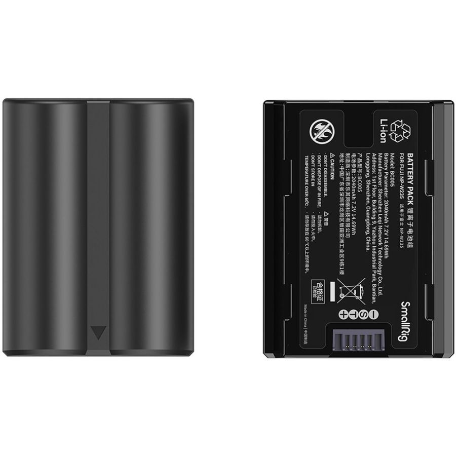 Carregador duplo SmallRig 3822 com duas baterias NP-W235
