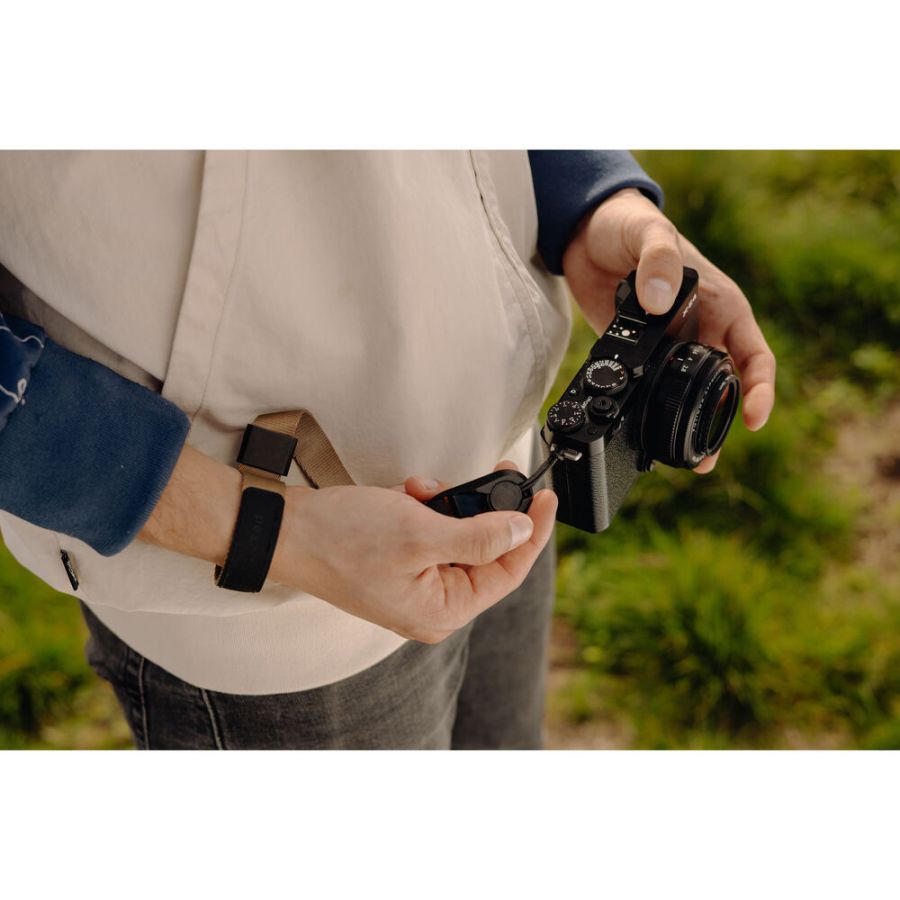 Alça de pulso Peak Design Cuff CF-BL-3 com sistema de liberação rápida (MARROM)