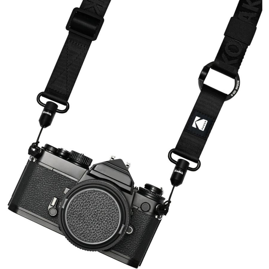 Alça de pescoço Kodak multifuncional com sistema de liberação rápida (PRETO)