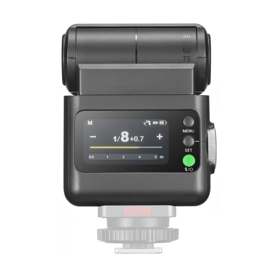 Flash compacto Godox iT32 TTL com disparador X5F para câmeras Fujifilm