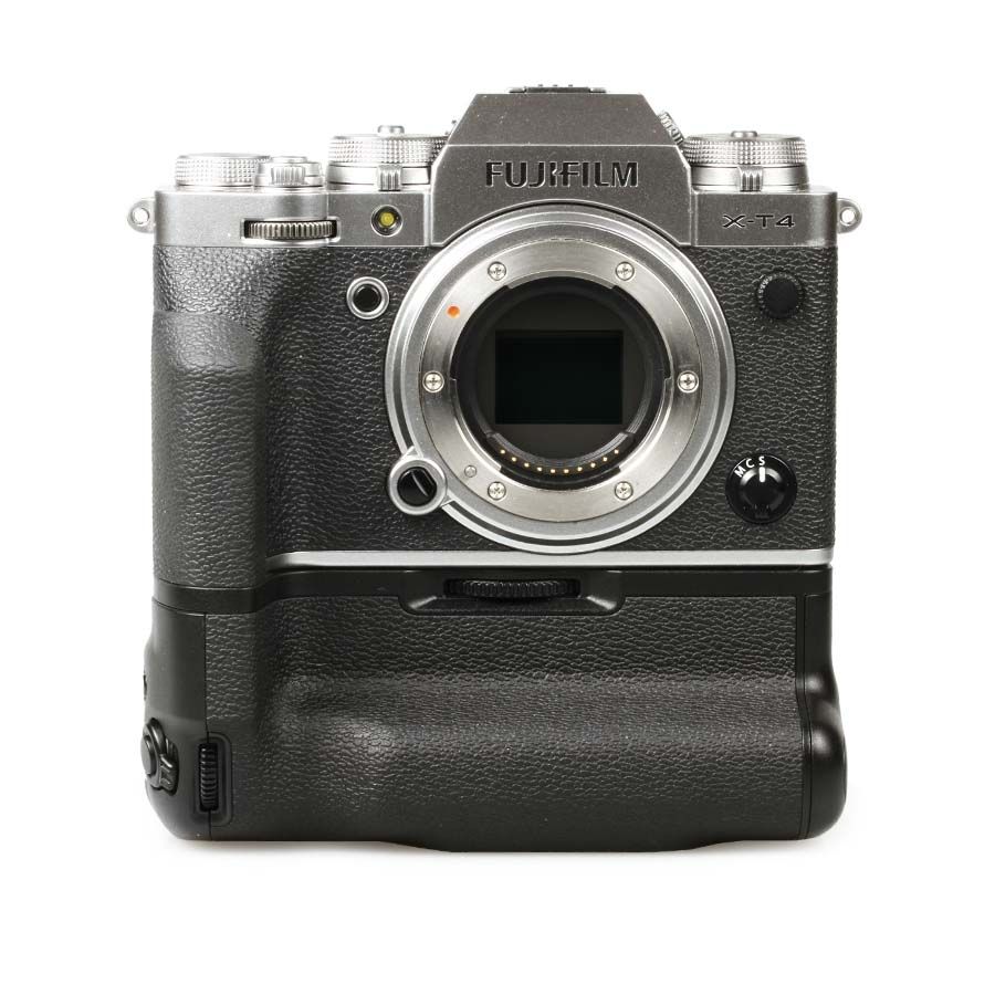 Câmera mirrorless Fujifilm X-T4 com grip de bateria e carregador duplo - USADO