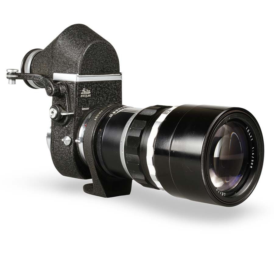 Objetiva Leica TELYT 200mm f4 com Visoflex II - USADO