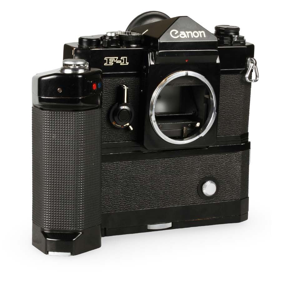 Câmera analógica 35mm Canon F-1 com Motor Drive MF - USADO