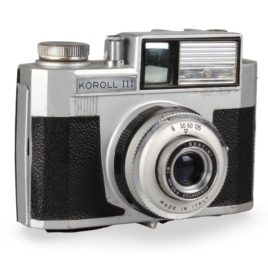 Câmera analógica médio-formato Bencini Koroll III - Decoração