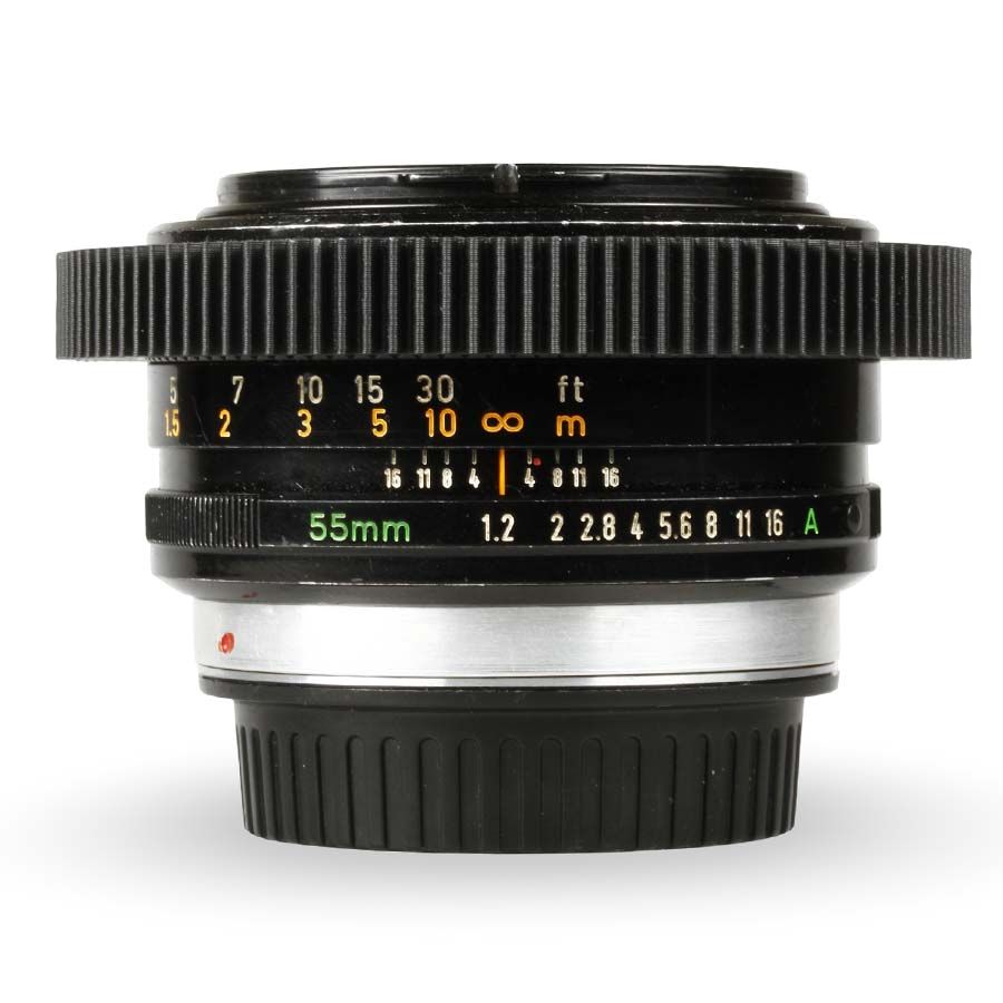 Objetiva Canon FD 55mm f1.2 S.S.C. (adaptada para encaixe Canon EF) - USADO
