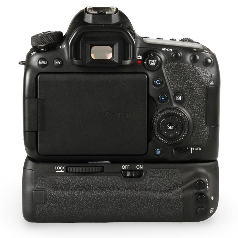 Câmera DSLR Canon EOS 6D Mark II com battery grip BG-E21 - USADO (36.880 disparos)