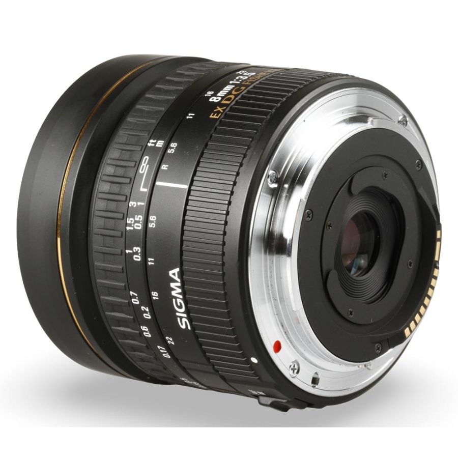 Objetiva Sigma 8mm f3.5 EX DG Fisheye Circular (Canon EF) - USADO