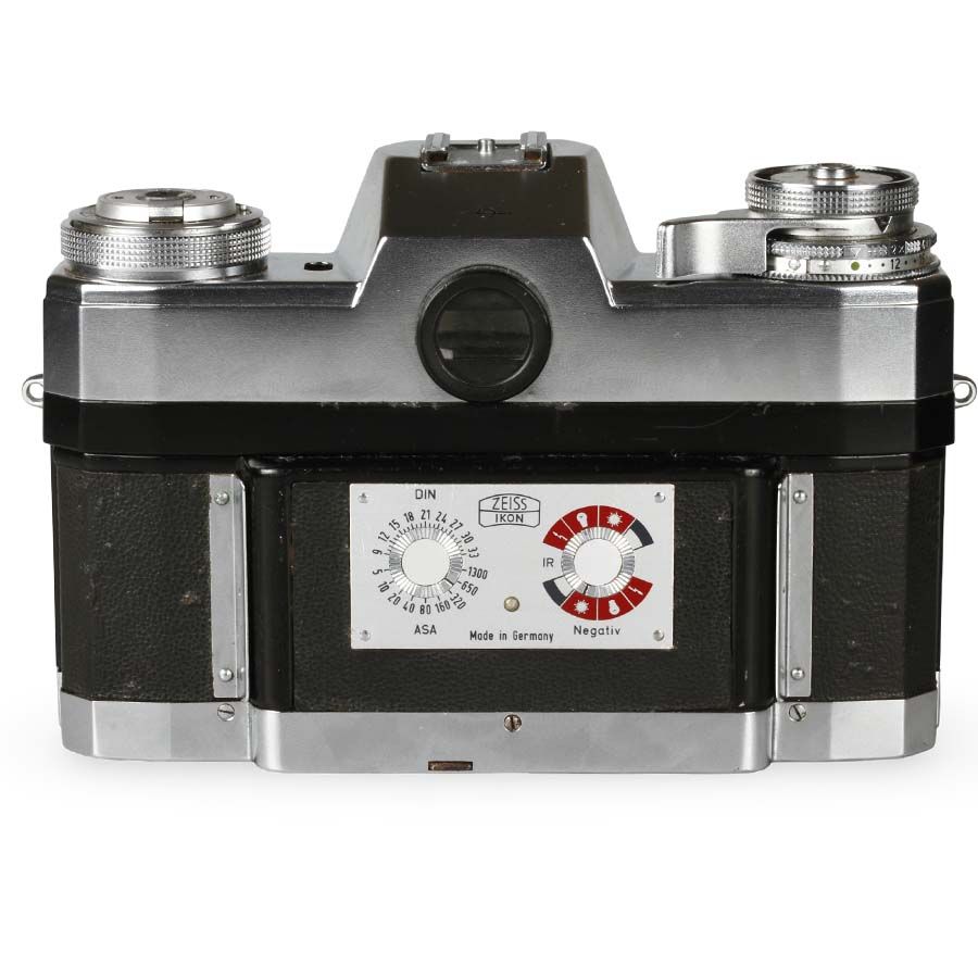 Câmera analógica 35mm Zeiss ikon Contarex I (Bullseye) com lente Planar 55mm f1.4 - USADO