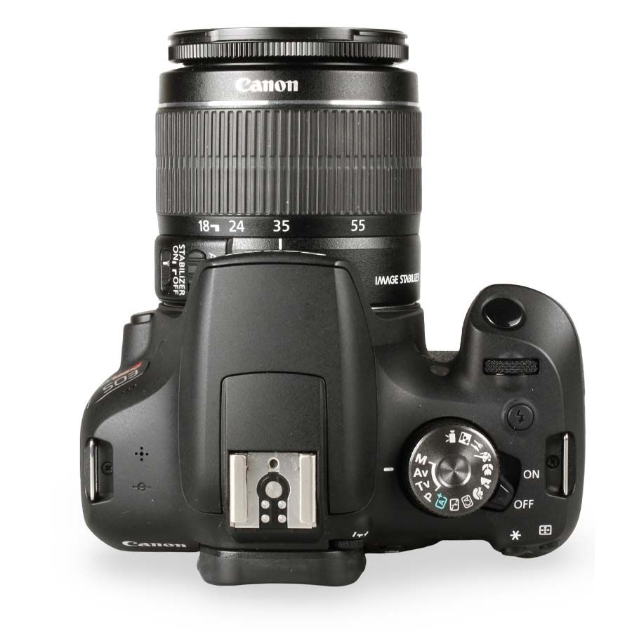 Câmera DSLR Canon EOS Rebel T7+ Plus com lente 18-55mm IS II - USADO (5850 disparos)