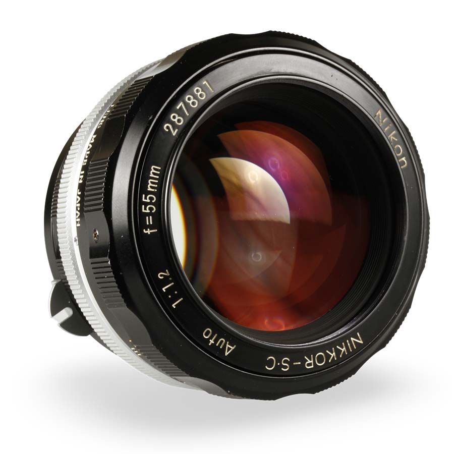 Objetiva Nikon Pre-AI NIKKOR 55mm f1.2 S.C Auto - USADA