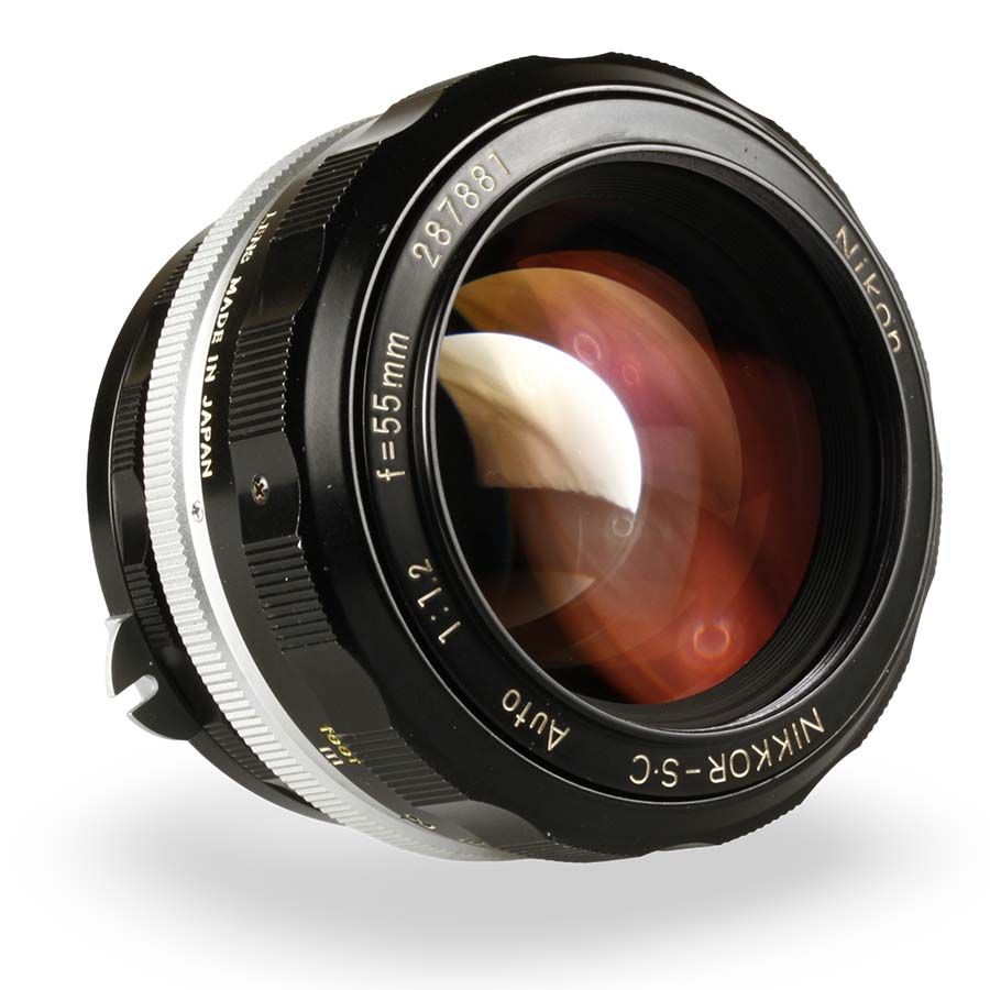 Objetiva Nikon Pre-AI NIKKOR 55mm f1.2 S.C Auto - USADA