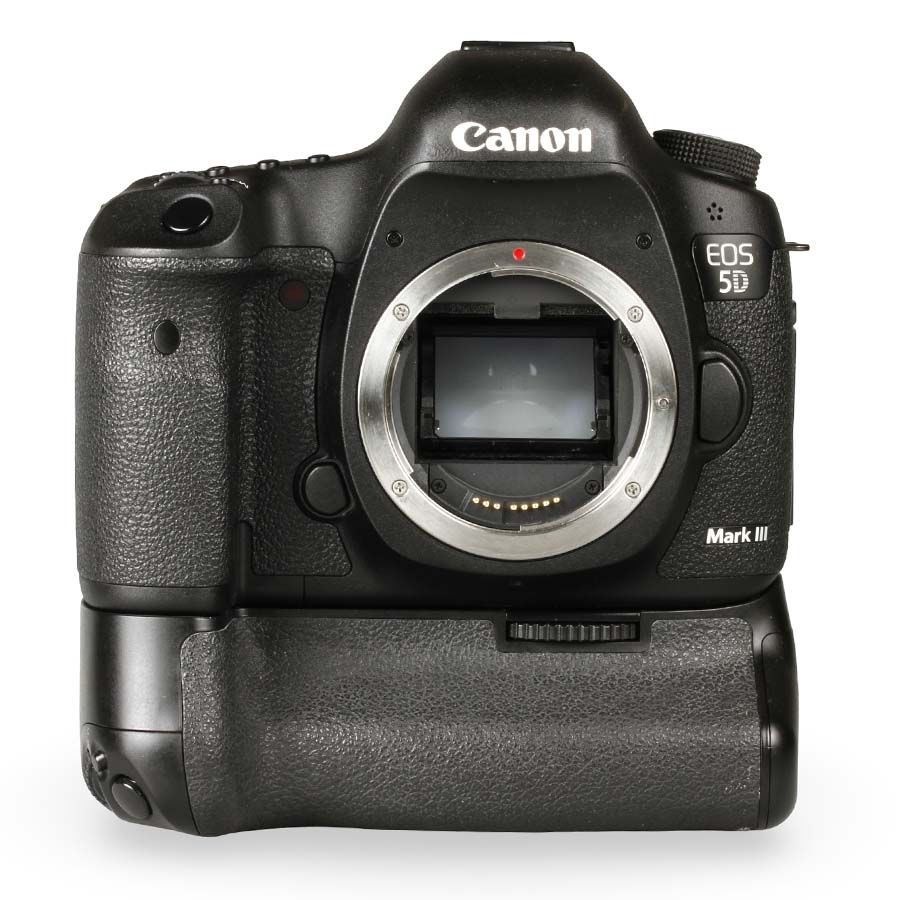 Câmera DSLR Canon EOS 5D Mark III + battery grip - USADO (36.518 disparos)