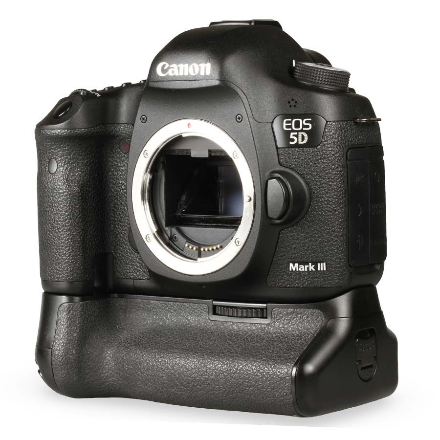 Câmera DSLR Canon EOS 5D Mark III + battery grip - USADO (36.518 disparos)