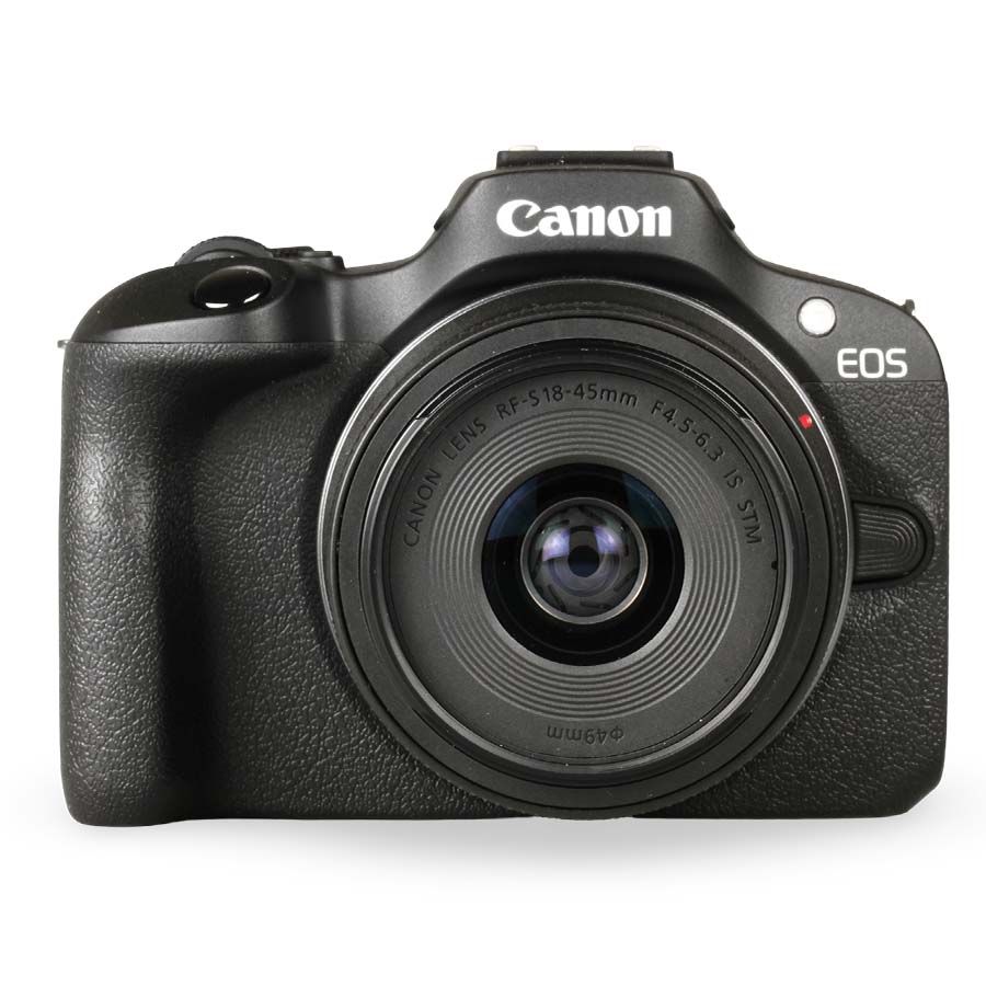 Câmera mirrorless Canon EOS R100 com lente RF-S 18-45mm IS STM - USADO