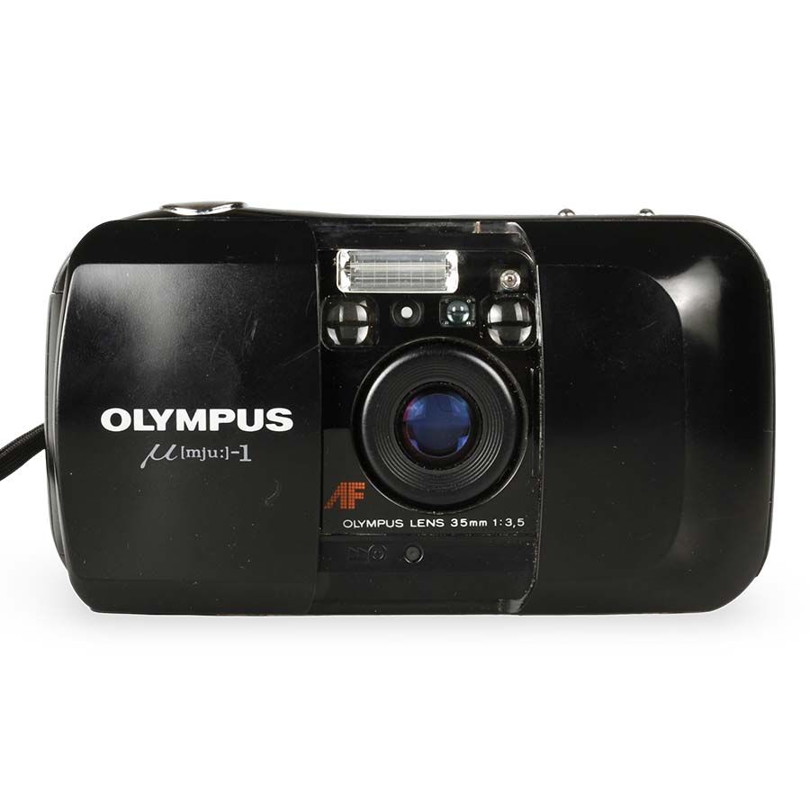 Câmera analógica compacta 35mm Olympus mju 1 (PRETO) - USADO