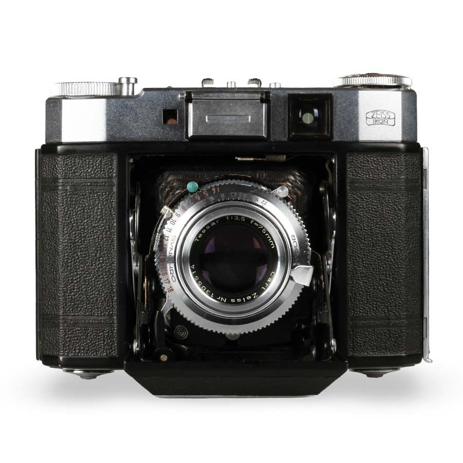 Câmera analógica médio-formato Zeiss Ikon Super Ikonta (534/16) com lente Tessar 75mm f3.5 - USADO