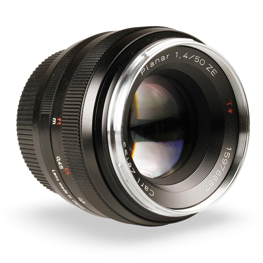 Objetiva ZEISS Planar T* 50mm f1.4 ZE (Canon EF) - USADA