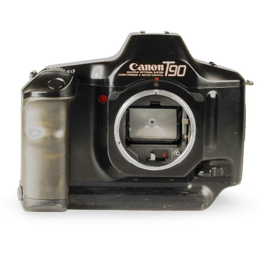 Câmera analógica 35mm Canon T90 com objetivas FL 50mm f1.8 + FL 35mm f3.5 - USADA