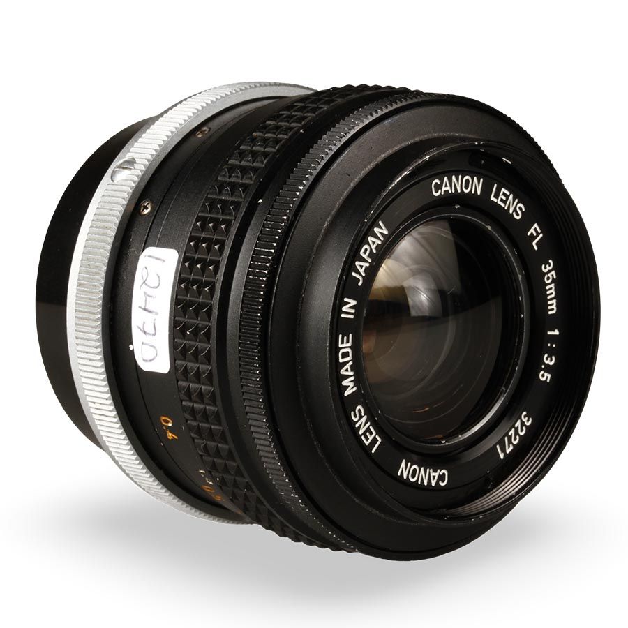 Câmera analógica 35mm Canon T90 com objetivas FL 50mm f1.8 + FL 35mm f3.5 - USADA