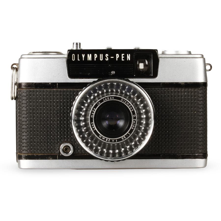 Câmera analógica 35mm Olympus-Pen EE-3 - USADA