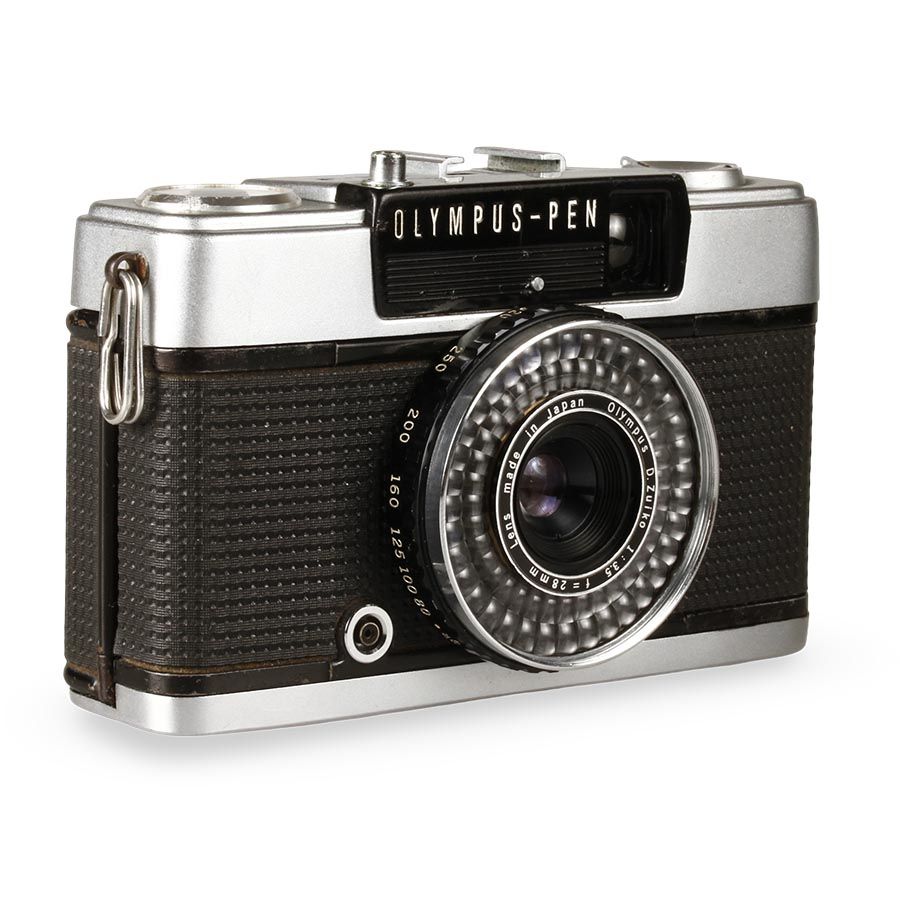 Câmera analógica 35mm Olympus-Pen EE-3 - USADA