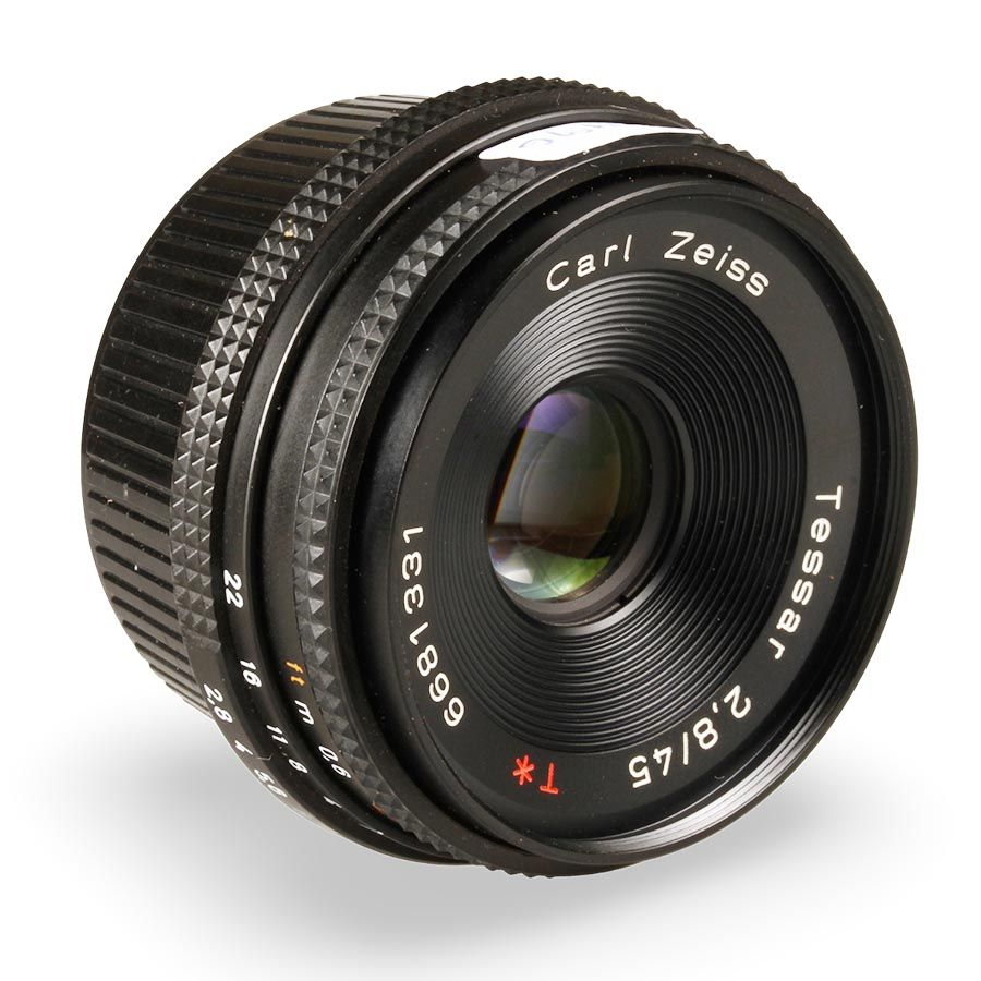 Objetiva Carl Zeiss Tessar T* 45mm f2.8 (Contax/Yashica)  (12496C) - USADA