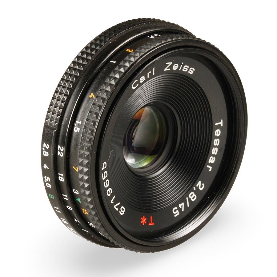 Objetiva Carl Zeiss Tessar T* 45mm f2.8 (Contax/Yashica)  (12496D) - USADA