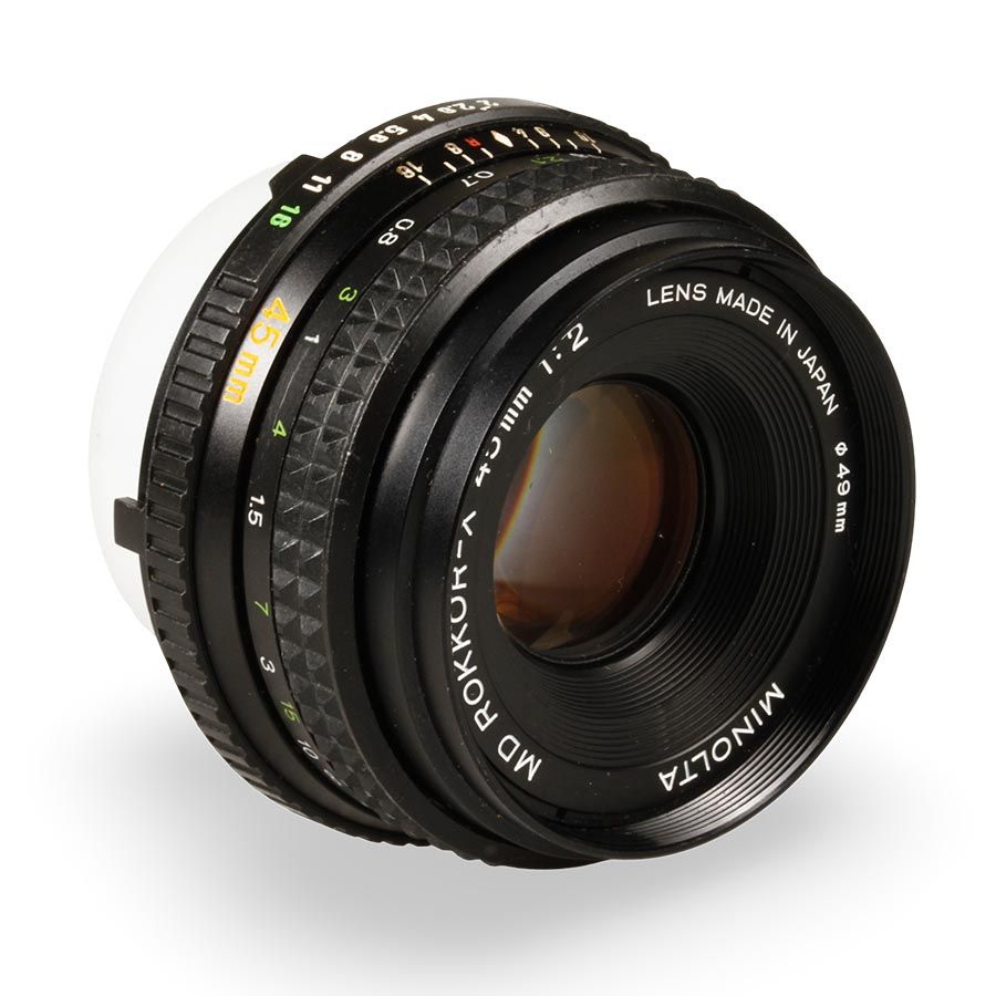 Objetiva Minolta MD ROKKOR-X 45mm f2 - USADO