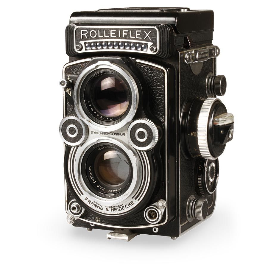 Câmera analógica TLR Rolleiflex 3.5F Planar 75mm f3.5 - USADO