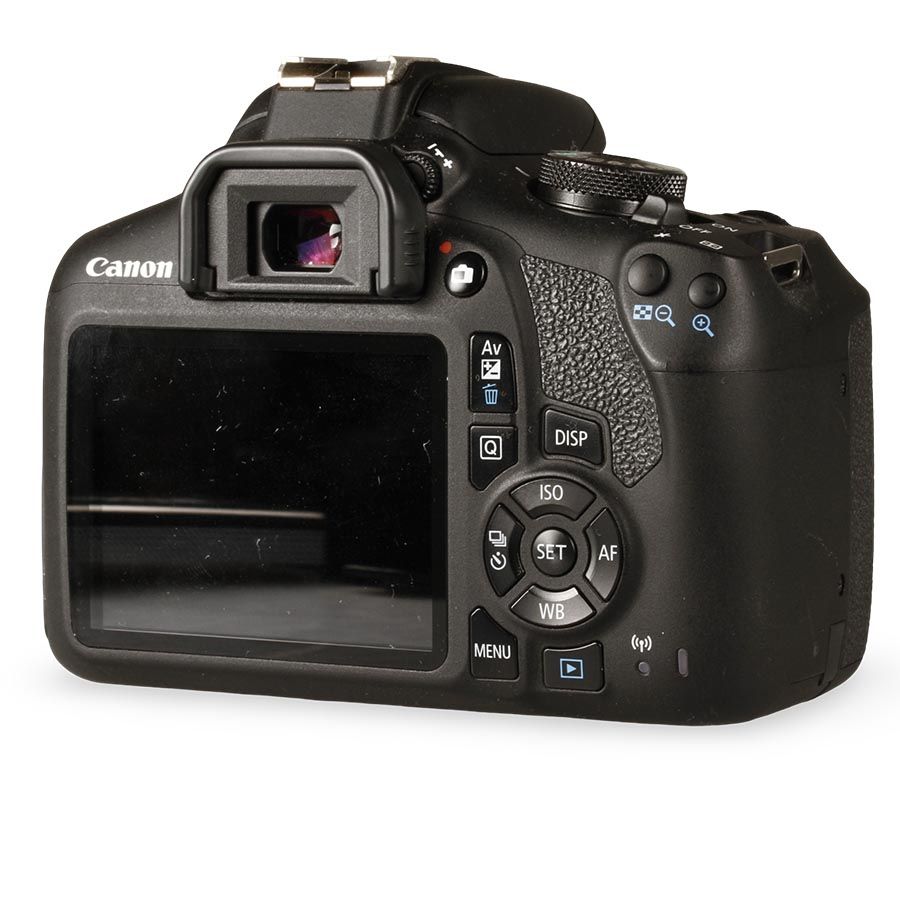 Câmera DSLR Canon EOS Rebel T7+ com lente 18-55mm IS II - USADO (7.250 disparos)