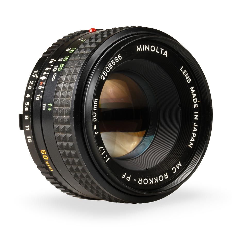Objetiva Minolta MC 50mm f1.7 ROKKOR-PF - USADO