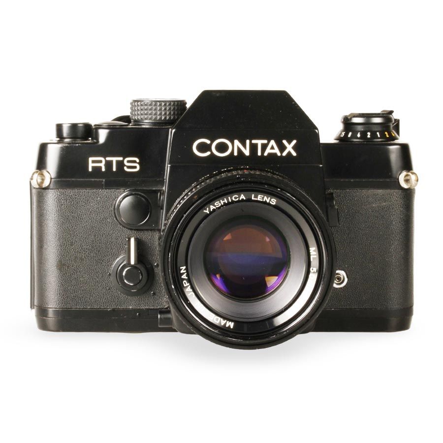 Câmera analógica 35mm Contax RTS com lente ML 50mm f1.7 - USADO