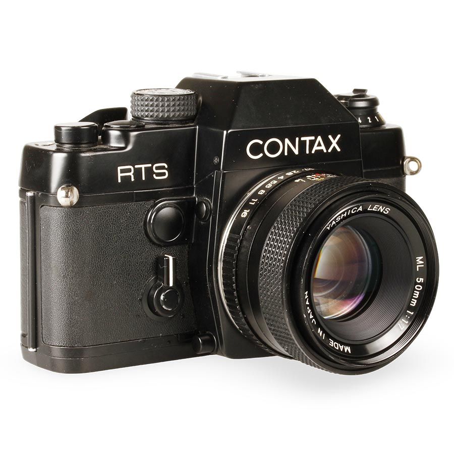 Câmera analógica 35mm Contax RTS com lente ML 50mm f1.7 - USADO