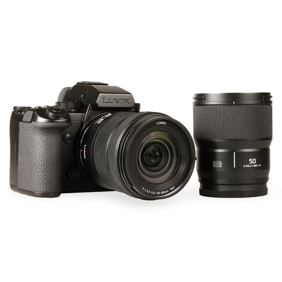 Câmera mirrorless Panasonic Lumix S5 IIX com lente 20-60mm e 50mm - USADA