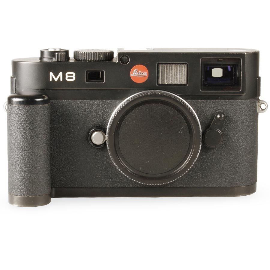 Câmera digital rangefinder Leica M8 com empunhadura (PRETO) - USADA