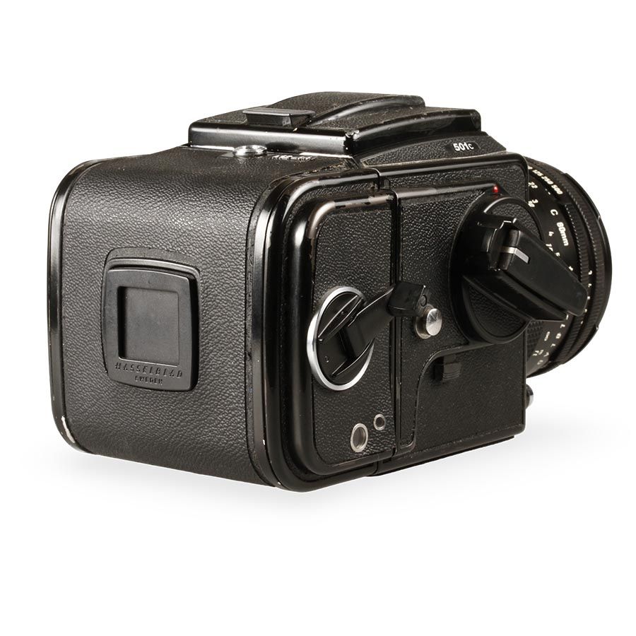 Câmera analógica médio formato Hasselblad 501C com lente Planar T* 80mm f2.8 C - USADO