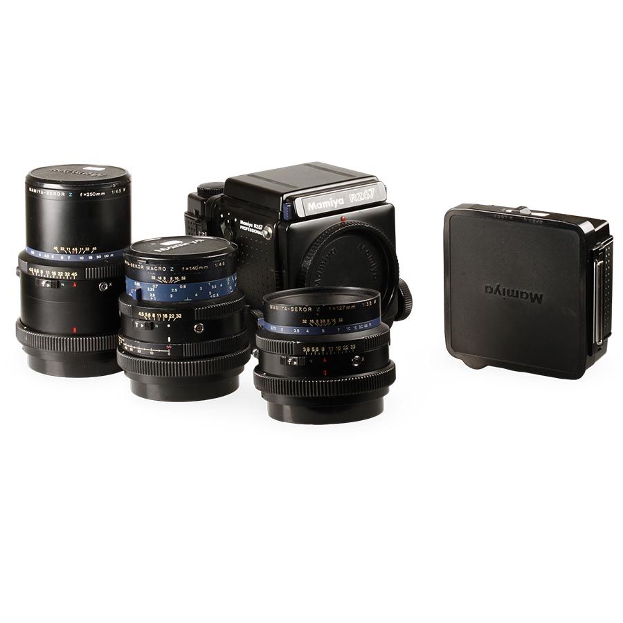 Câmera analógica médio-formato Mamiya RZ67 Professional (Kit com 3 lentes) - USADO