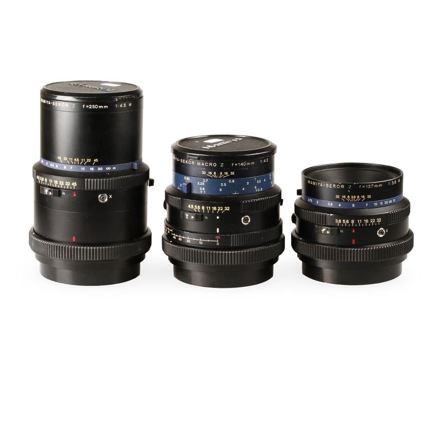 Câmera analógica médio-formato Mamiya RZ67 Professional (Kit com 3 lentes) - USADO