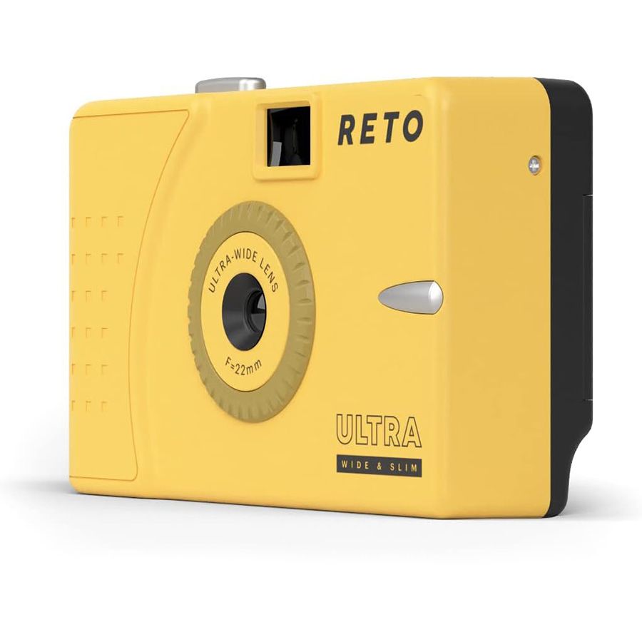 Câmera analógica compacta 35mm Reto Ultra-wide & slim (AMARELO)