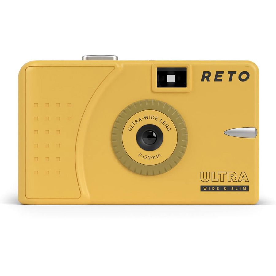 Câmera analógica compacta 35mm Reto Ultra-wide & slim (AMARELO)