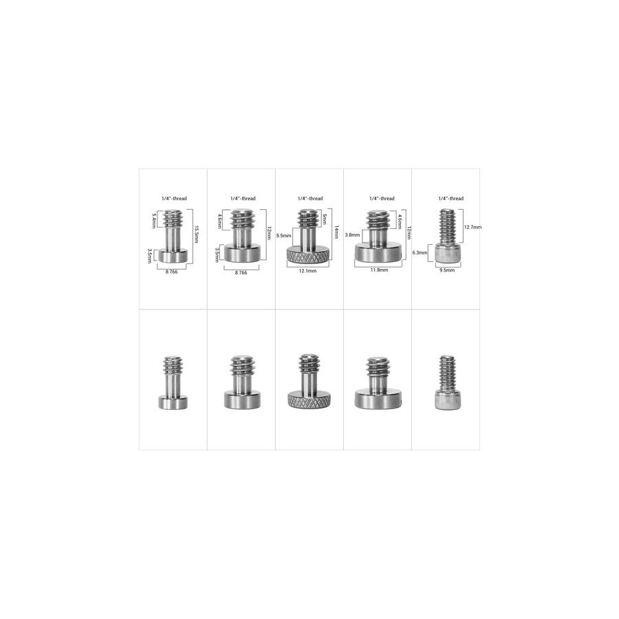 Conjunto de Parafusos SmallRig para Acessórios de Câmera AAK2326 - 26 peças